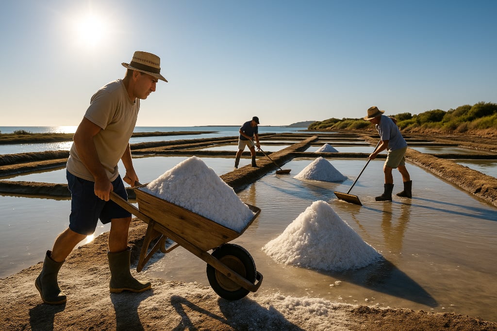 Das handgeschöpfte Meersalz von der Algarve wird in den Salinen der Ria Formosa nachhaltig gewonnen. Durch reine Sonne, Wind und Handarbeit entsteht ein naturbelassenes Salz von höchster Qualität – perfekt zum Verfeinern edler Speisen.